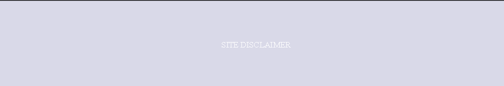 SITE DISCLAIMER